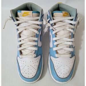 Nike Dunk High Retro Blue Chill Men’s Clean Classic Street Sneakers SIZE 8.5